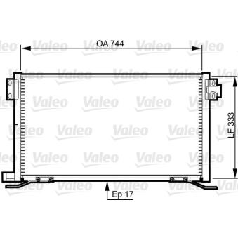 Condenseur, climatisation VALEO OEM 3962652