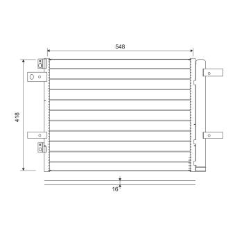 Condenseur, climatisation VALEO 822564 pour CITROEN C4 CACTUS E-JUMPY - 136cv