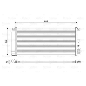 Condenseur, climatisation VALEO OEM 1850336