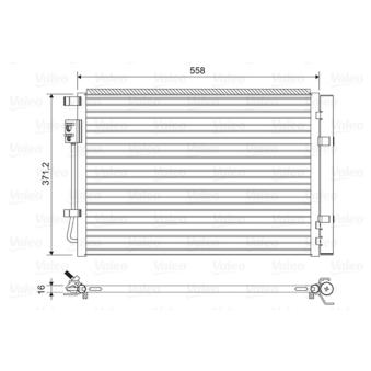 Condenseur, climatisation VALEO 822597