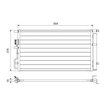 Condenseur, climatisation VALEO [822614]
