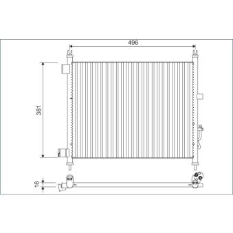 Condenseur, climatisation VALEO 822630