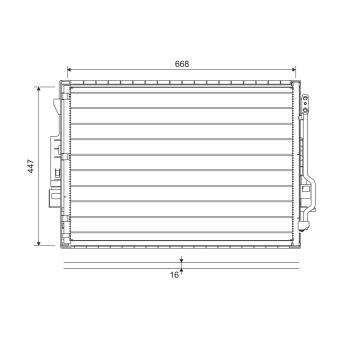 Condenseur, climatisation VALEO 822643 pour MERCEDES-BENZ CLASSE S S 320 CDI - 211cv