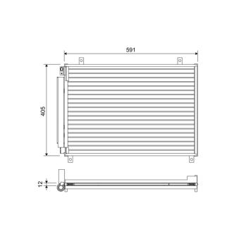 Condenseur, climatisation VALEO 822656 pour SUZUKI BALENO 1.0 - 112cv