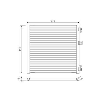 Condenseur, climatisation VALEO 822660