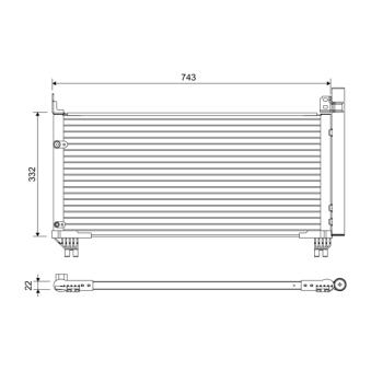 Condenseur, climatisation VALEO 822661