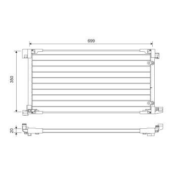 Condenseur, climatisation VALEO [822669]