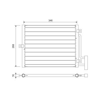 Condenseur, climatisation VALEO OEM 99657311100 Condenseur, climatisation VALEO OEM 99657311100