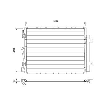 Condenseur, climatisation VALEO OEM 976063E901