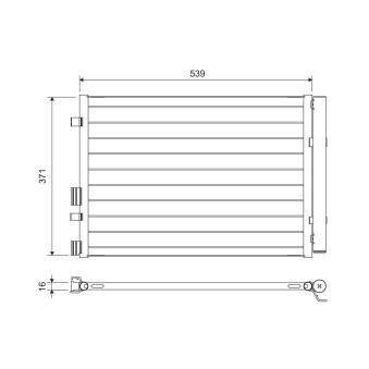 Condenseur, climatisation VALEO 822713