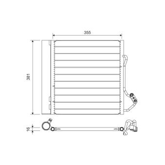 Condenseur, climatisation VALEO 822741