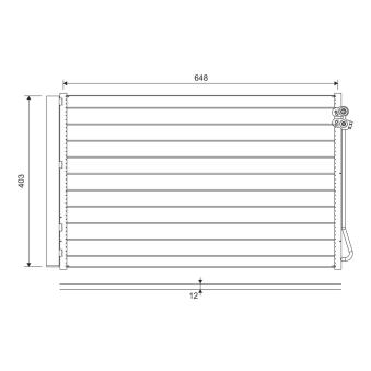 Condenseur, climatisation VALEO 822747 pour MERCEDES-BENZ SPRINTER 311 CDI - 114cv