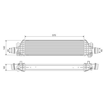 Intercooler, échangeur VALEO [822904]