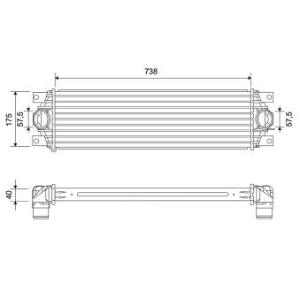 Intercooler, échangeur VALEO 822938