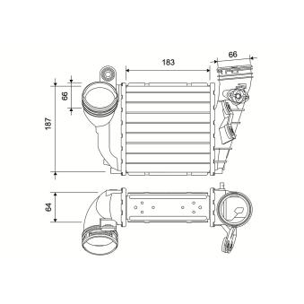 Intercooler, échangeur VALEO [822953]