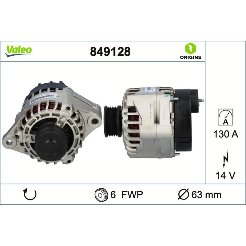 Alternateur VALEO 849128 - Visuel 1
