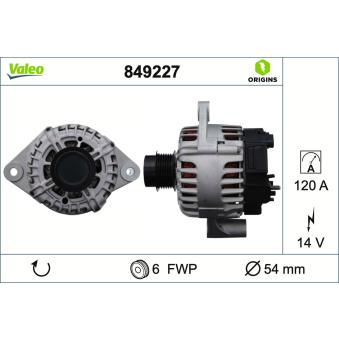 Alternateur VALEO OEM 51884351