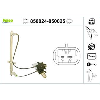Lève-vitre VALEO 850024 pour TOYOTA COROLLA 2.6 quattro - 150cv