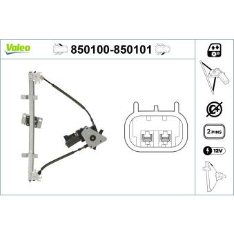 Lève-vitre VALEO 850100 pour FORD MONDEO 2.5 24V - 170ch