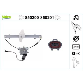 Lève-vitre VALEO 850200 pour MAZDA 3 1.3 - 86cv