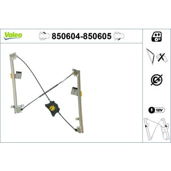 Lève-vitre VALEO 850604 pour BMW Z3 2.0 TDI - 110cv