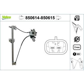Lève-vitre VALEO 850614