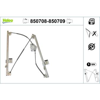 Lève-vitre VALEO 850708 pour DACIA JOGGER 2.2 HDI - 128cv