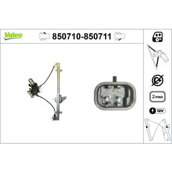 Lève-vitre avant gauche VALEO 850710