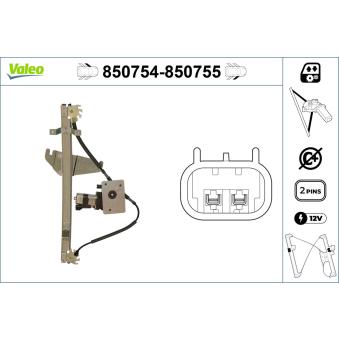 Lève-vitre VALEO OEM 55076466AC