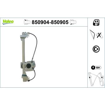 Lève-vitre VALEO 850904 pour OPEL MERIVA 1.6 - 105cv