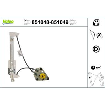 Lève-vitre VALEO OEM 6R4839461D Lève-vitre VALEO OEM 6R4839461D