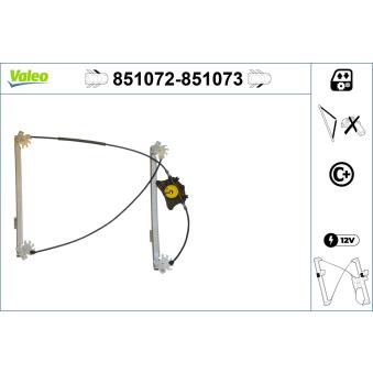 Lève-vitre VALEO OEM 4F0837461D