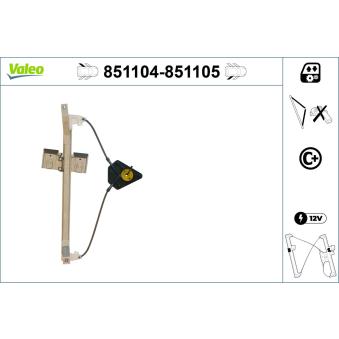 Lève-vitre VALEO OEM 1P0839461A