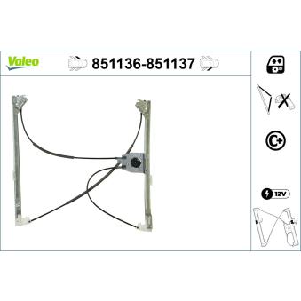 Lève-vitre VALEO [851136]