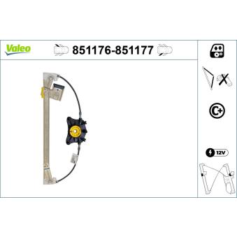 Lève-vitre VALEO [851176]
