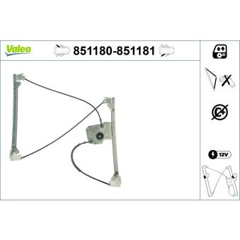 Lève-vitre VALEO OEM 8Z0839461B