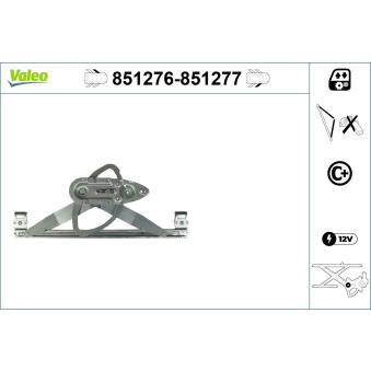 Lève-vitre VALEO 851276 pour AUDI A6 2.0 TDCi - 140cv