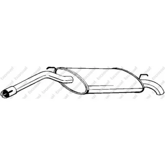 Silencieux arrière BOSAL 200-155
