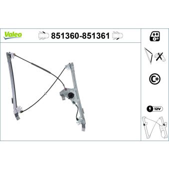 Lève-vitre VALEO [851360]