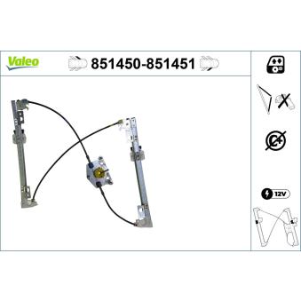 Lève-vitre VALEO 851450
