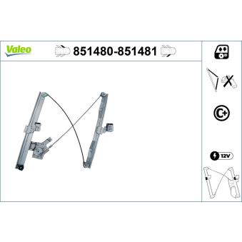 Lève-vitre VALEO OEM 1115801 Lève-vitre VALEO OEM 1115801