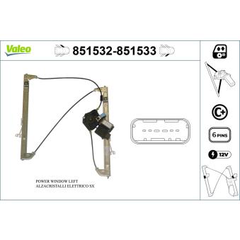 Lève-vitre VALEO OEM 8200485194
