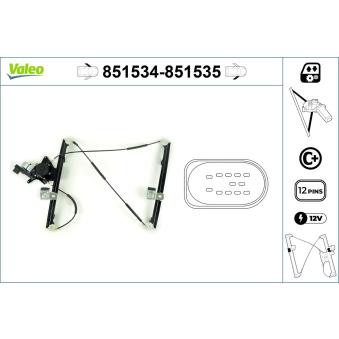 Lève-vitre VALEO OEM 6X0837461A