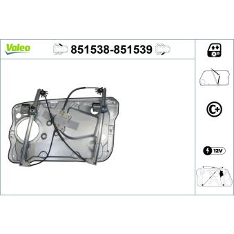Lève-vitre VALEO OEM 6Y1837461
