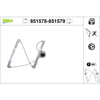 Lève-vitre VALEO OEM 51338254911 Lève-vitre VALEO OEM 51338254911