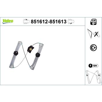 Lève-vitre VALEO 851612 pour MERCEDES-BENZ CLASSE S S 63 AMG - 544cv