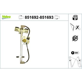 Lève-vitre VALEO 851692