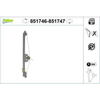 Lève-vitre VALEO OEM 7700311820 Lève-vitre VALEO OEM 7700311820