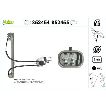 Lève-vitre arrière gauche VALEO OEM 922371