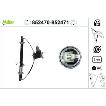 Lève-vitre avant gauche VALEO [852470]